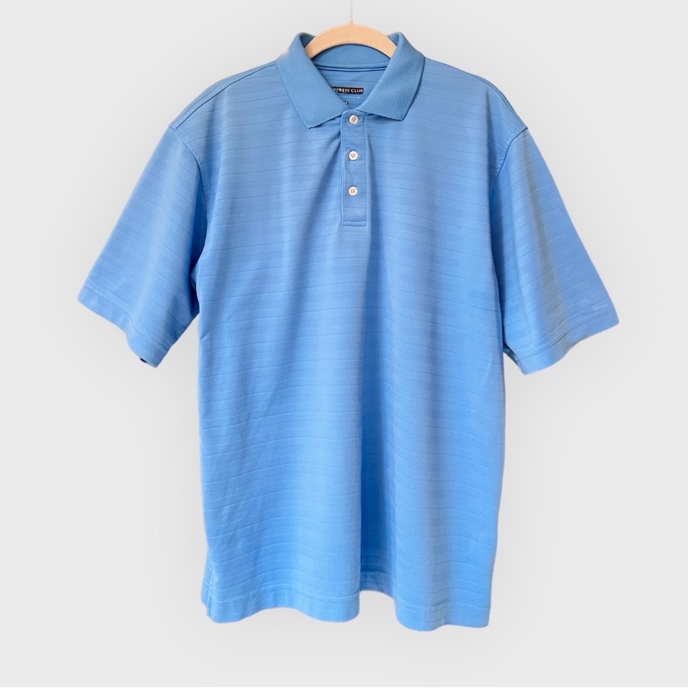 Cypress Club | Polo Golf Shirt | Men’s Medium | Blue | Short Sleeve | $18